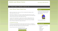 Desktop Screenshot of mobilelawnmowerdoctor.com