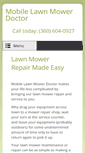 Mobile Screenshot of mobilelawnmowerdoctor.com